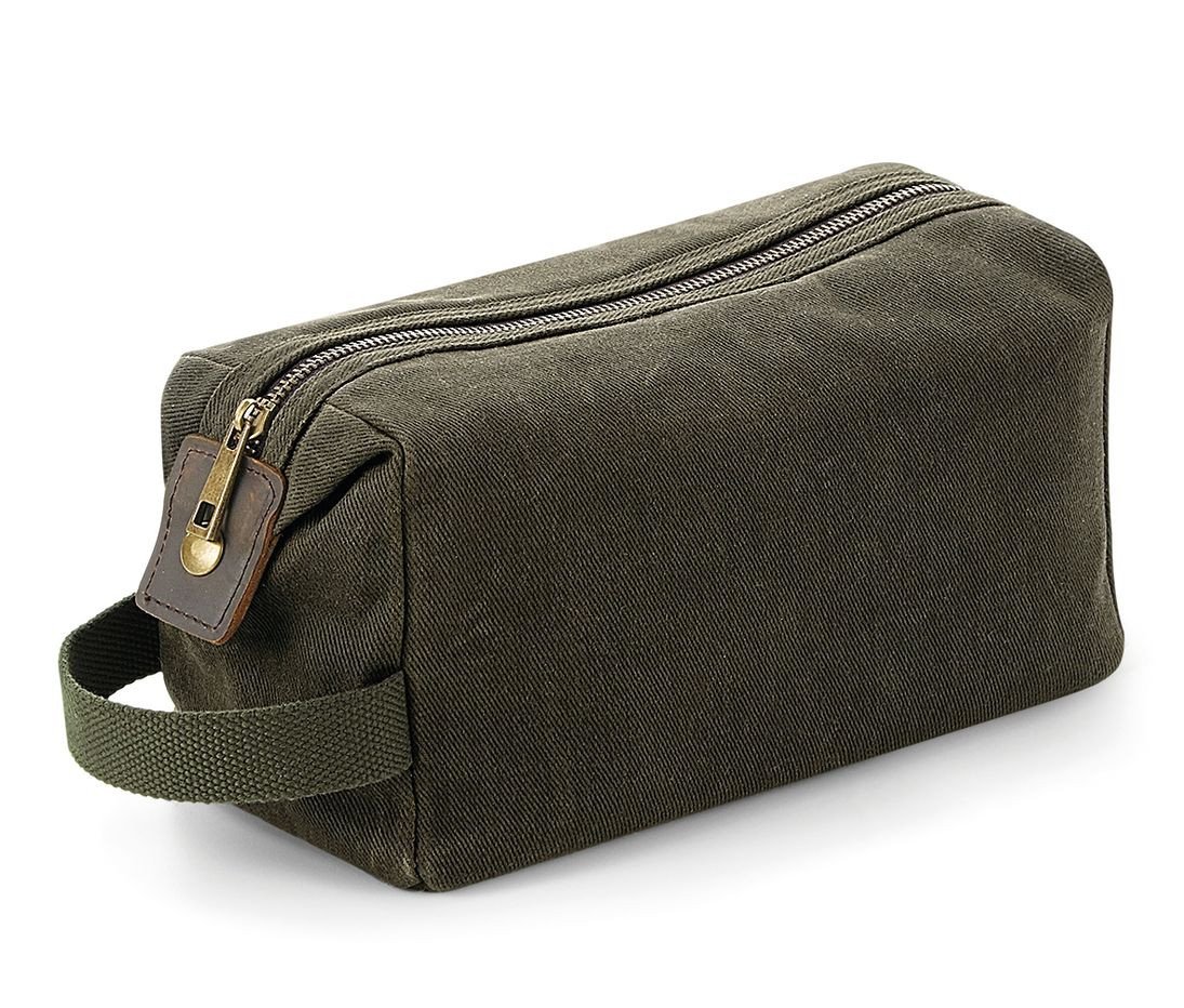 Trousse de toilette en toile cirée traditionnelle