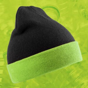 Bonnet en polyester recyclé avec rabat contrasté