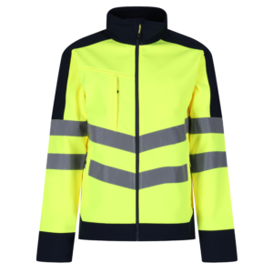 Veste Softshell 3 couches visibilité augmentée