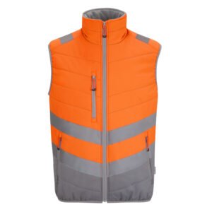 Bodywarmer matelassé visibilité augmentée