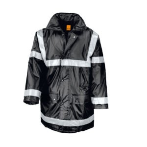 Parka bandes rétro réfléchissantes – vêtement haute visibilité personnalisé