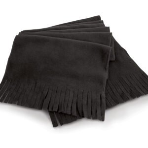 Écharpe polaire frangée – accessoire hiver personnalisé
