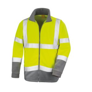 Veste micropolaire haute visibilité