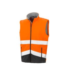 Bodywarmer Softshell de travail haute visibilité – vêtement haute visibilité personnalisé