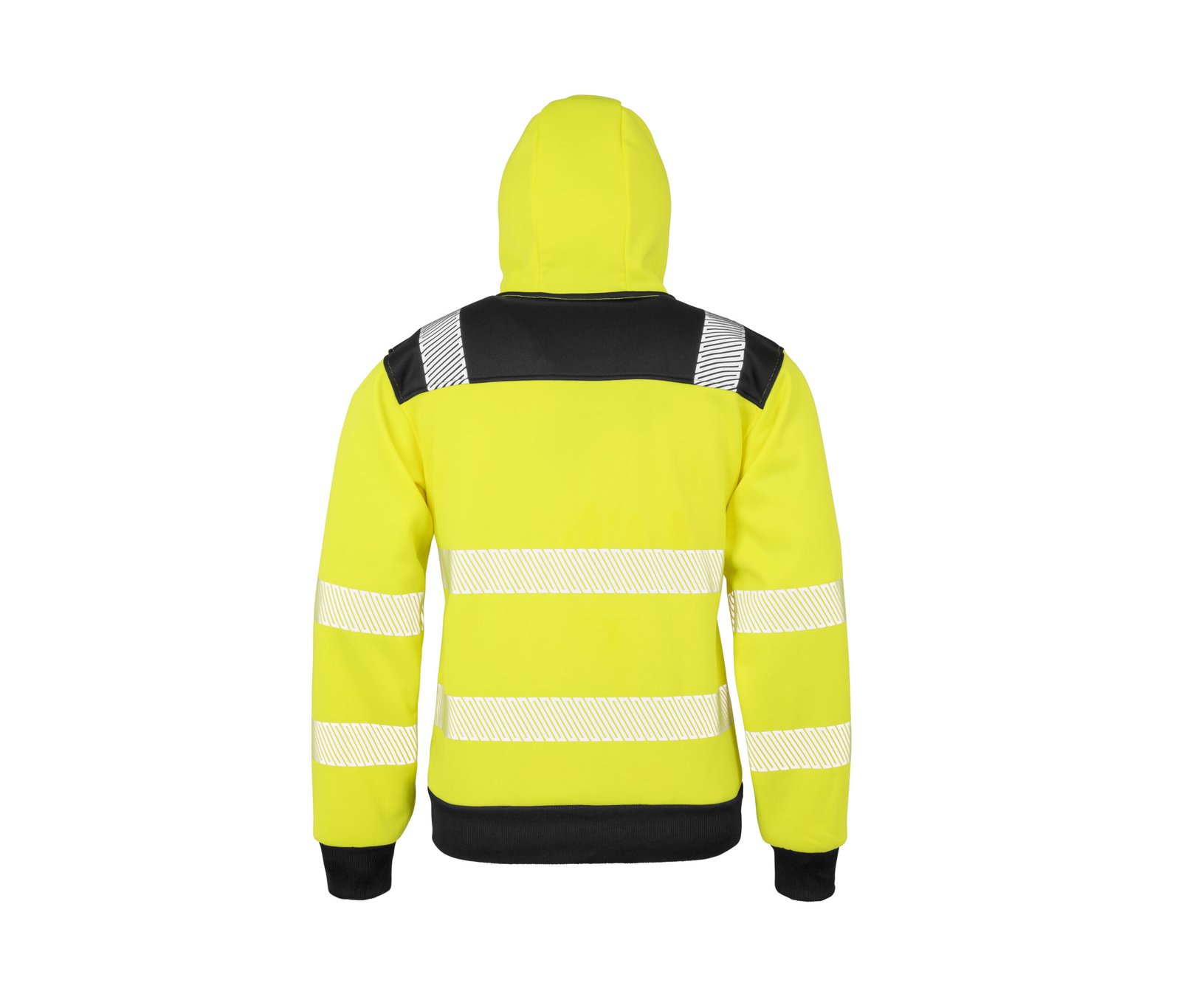 Sweat capuche zippé HV en polyester recyclé