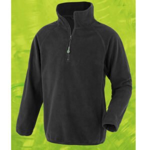 Polaire col zippé enfant en polyester recyclé – vêtement enfant personnalisable