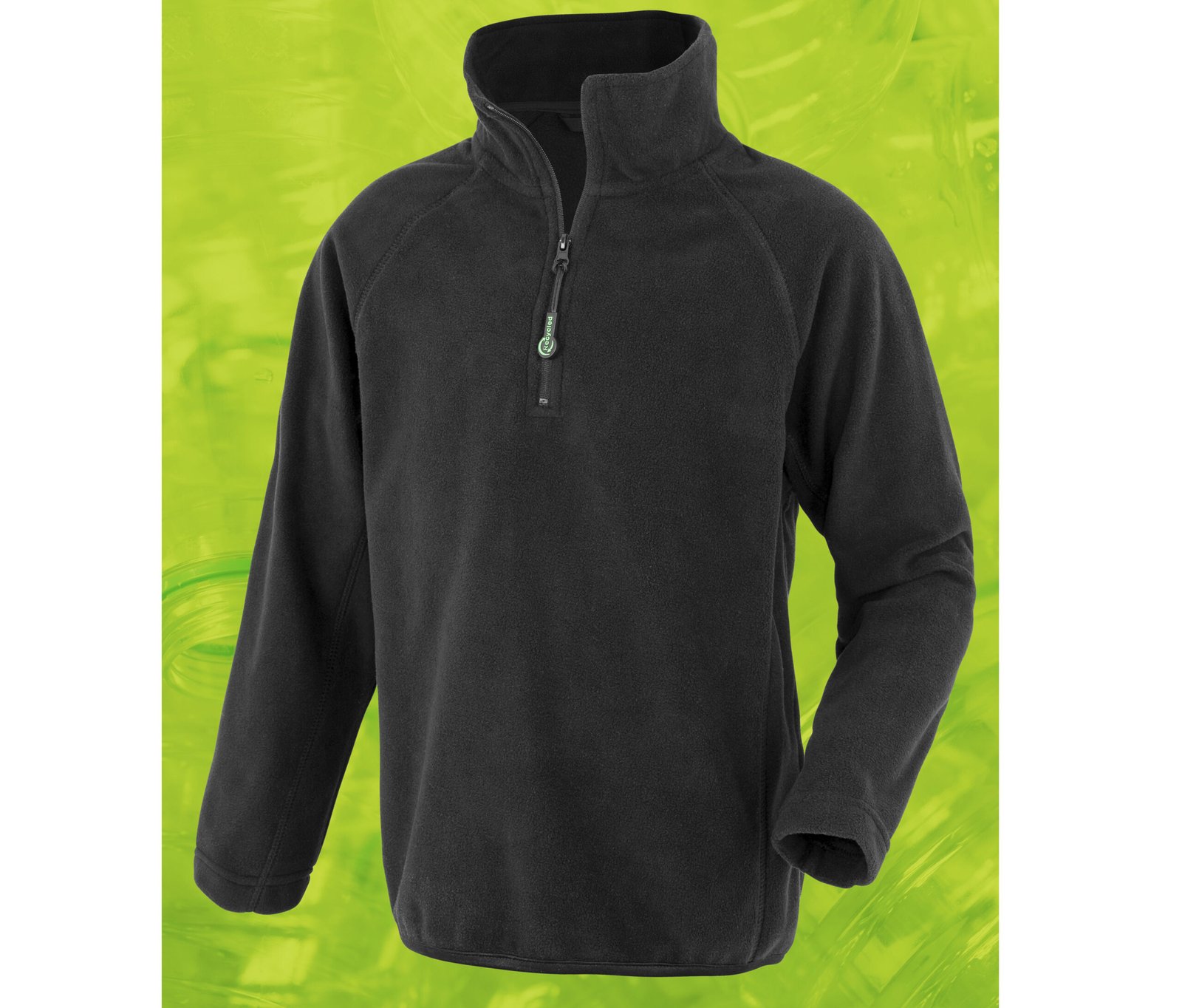 Polaire col zippé enfant en polyester recyclé – vêtement enfant personnalisable