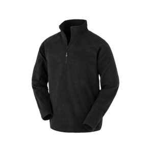 Polaire col zippé en polyester recyclé