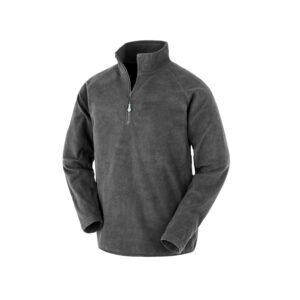 Polaire col zippé en polyester recyclé