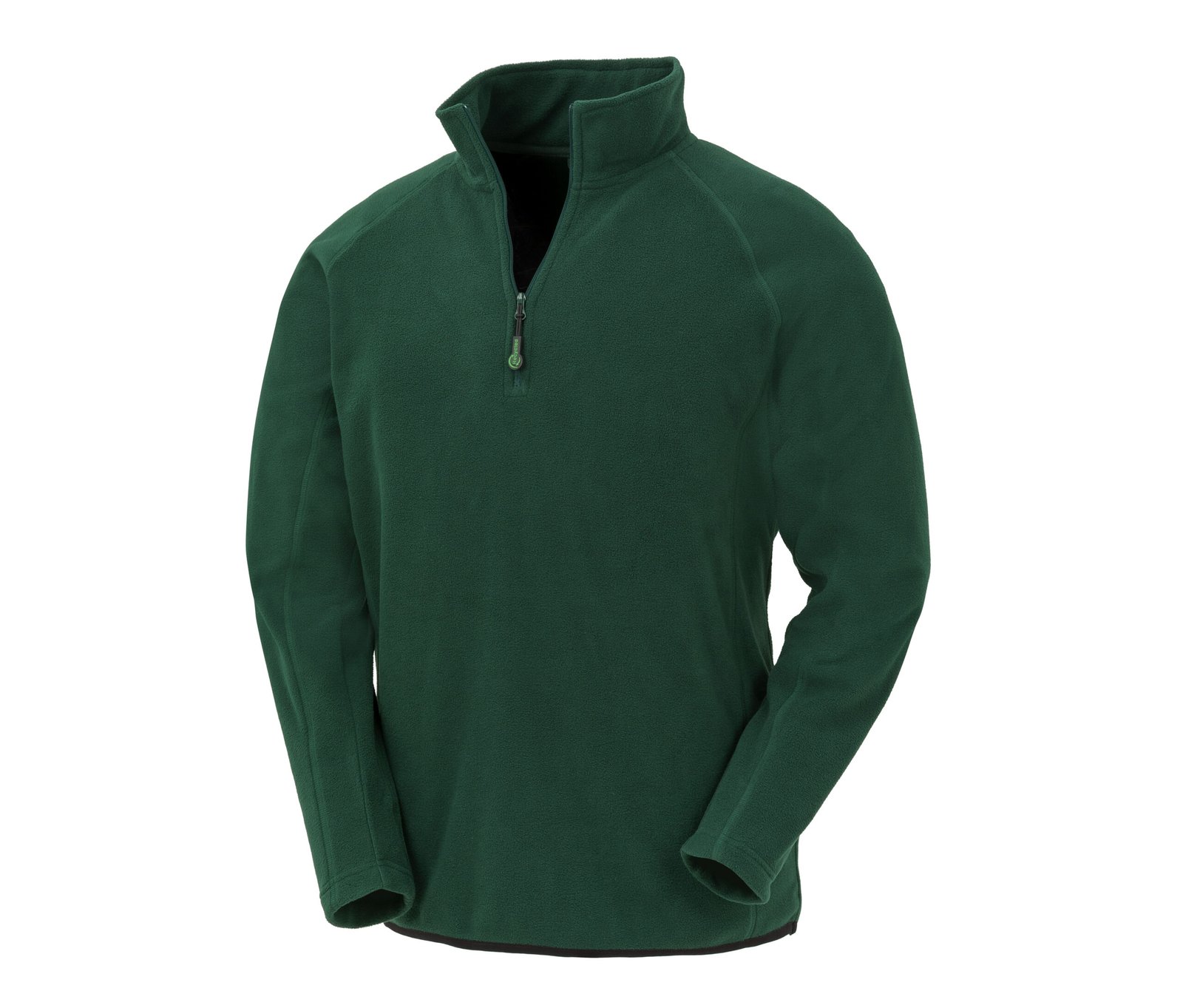 Polaire col zippé en polyester recyclé