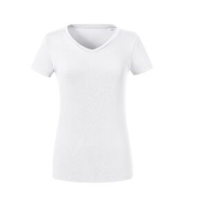 Tee-shirt organique col V femme – t-shirt personnalisé