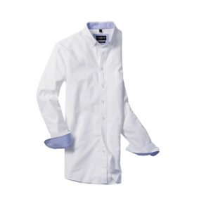 MEN'S LONG SLEEVE TAILORED WASHED OXFORD SHIRT