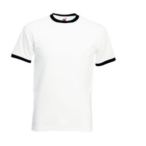 Tee-shirt bords côtes contraste