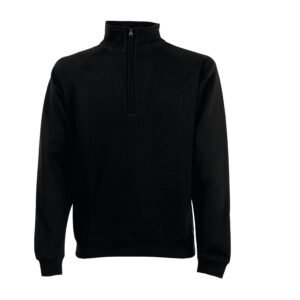 Sweat manches raglan col zippé