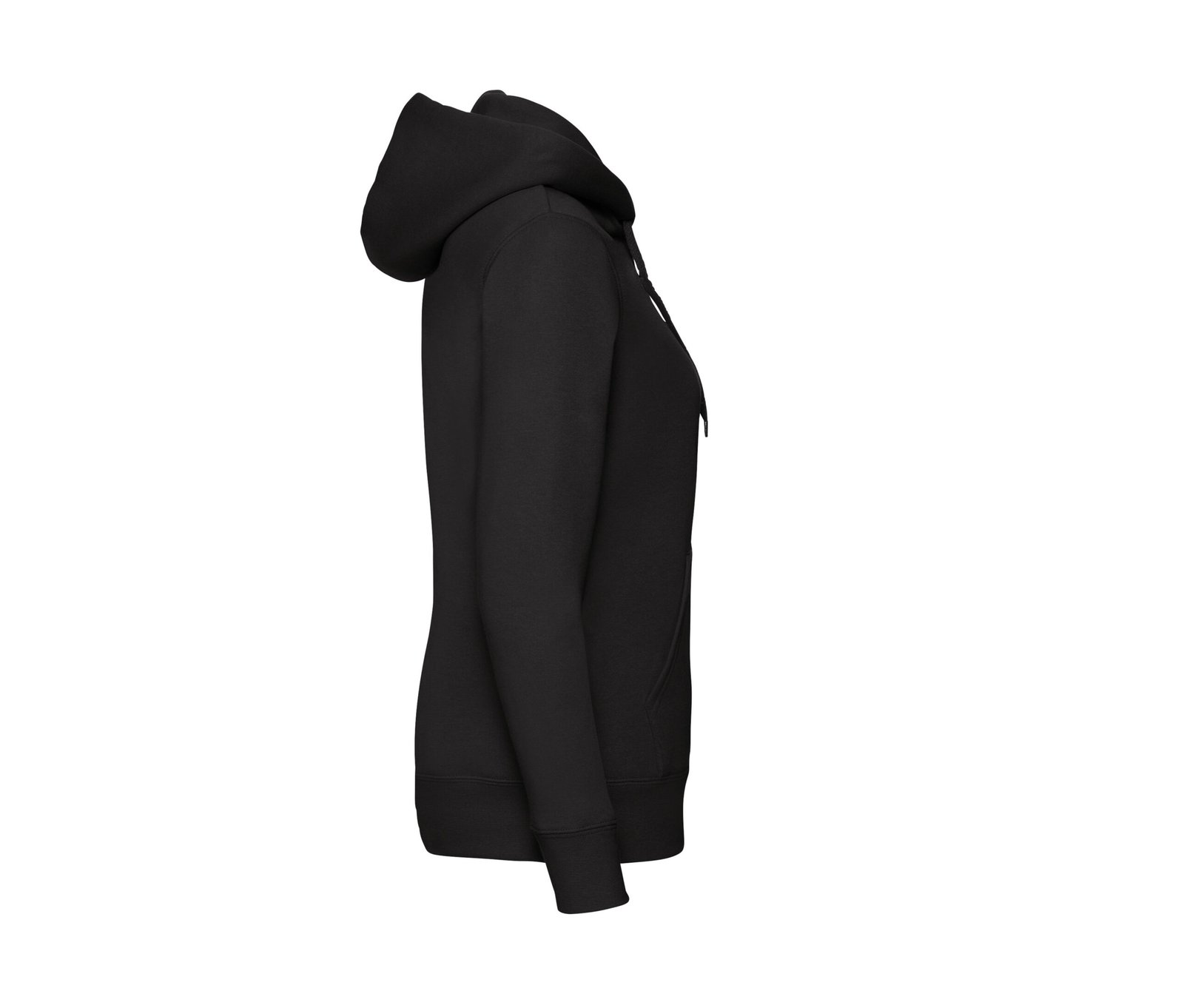 Sweat capuche grand zip femme