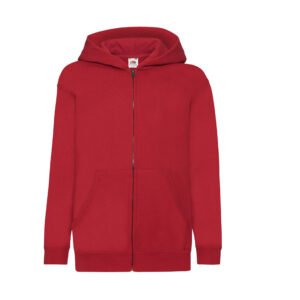 Sweat capuche grand zip enfant