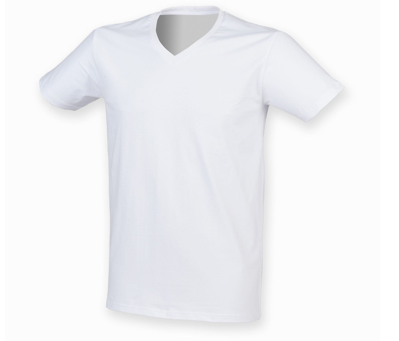 Tee-shirt stretch col V homme – t-shirt personnalisé