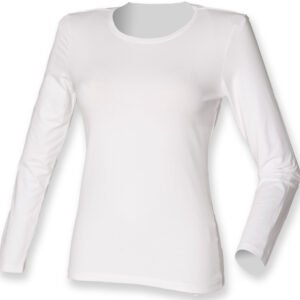 Tee-shirt stretch femme manches longues