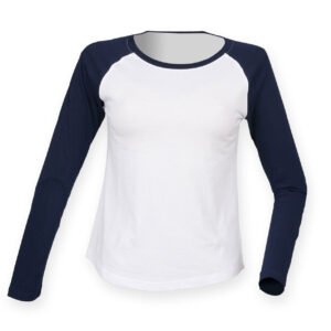 Tee-shirt baseball manches longues femme