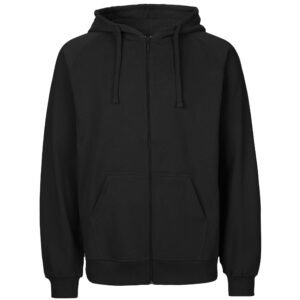 Sweat à capuche zippé en coton Tiger