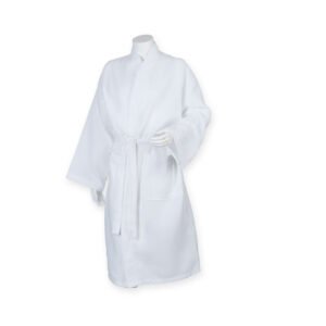Peignoir nid d'abeille – linge éponge personnalisable