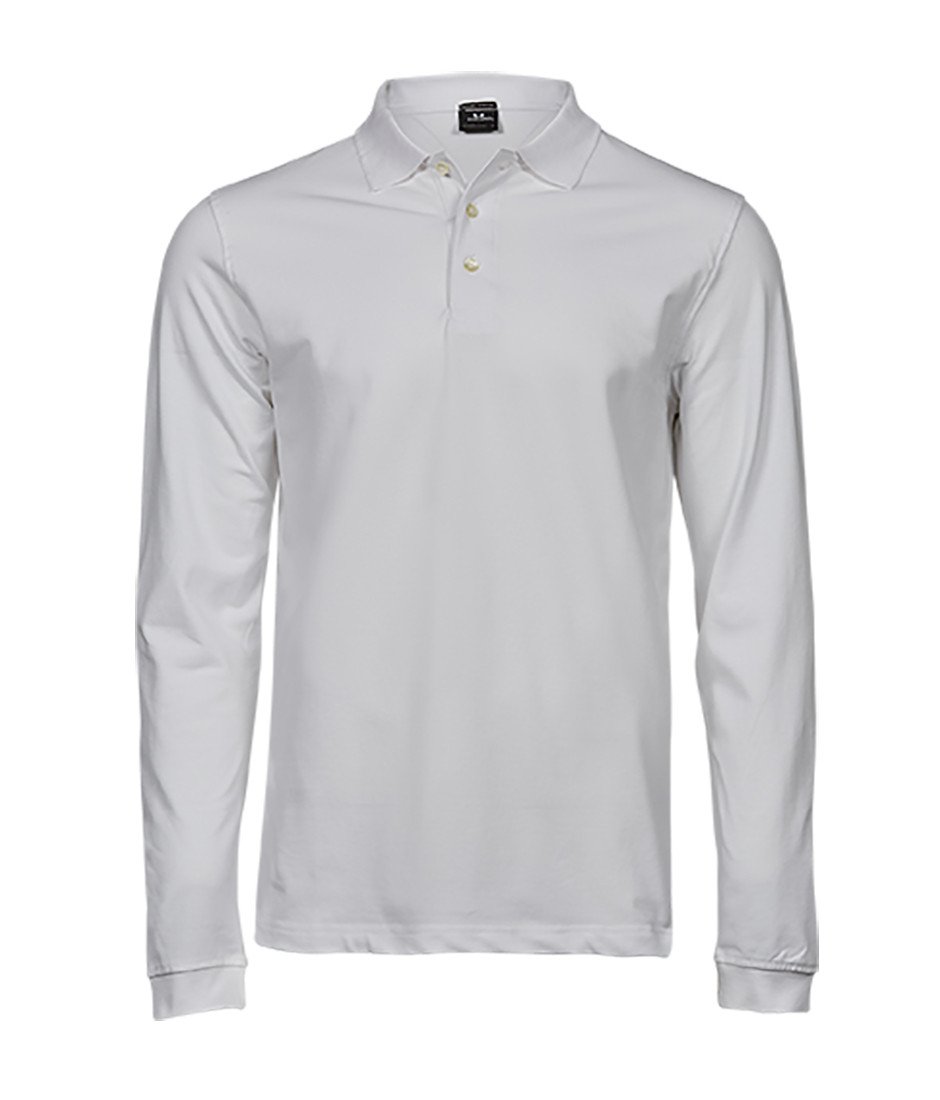 Polo stretch manches longues homme