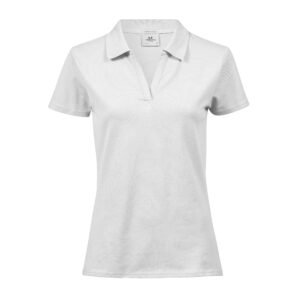 Polo stretch col V femme Bio – polo personnalisé