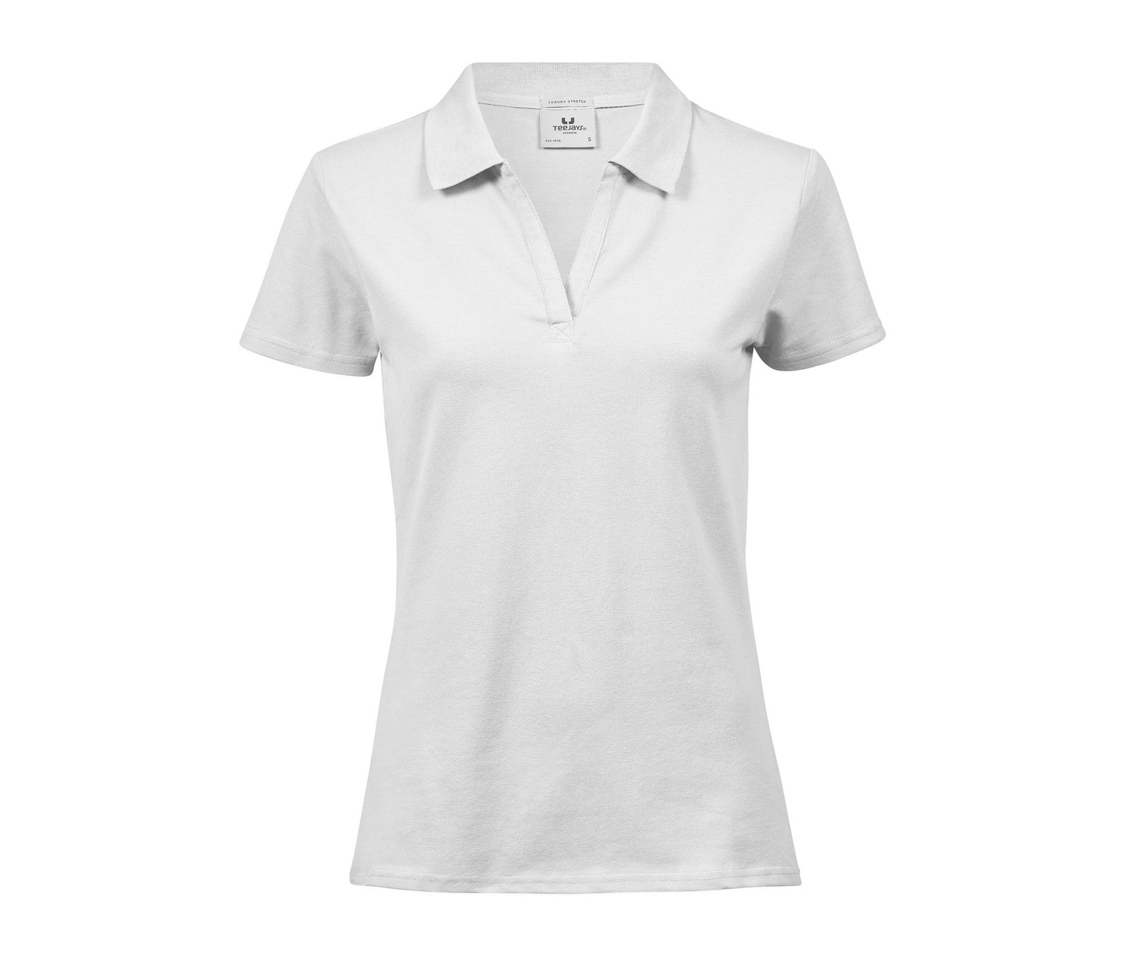 Polo stretch col V femme Bio – polo personnalisé