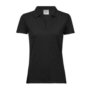 Polo stretch col V femme Bio