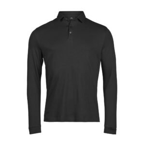 Polo manches longues en coton Pima