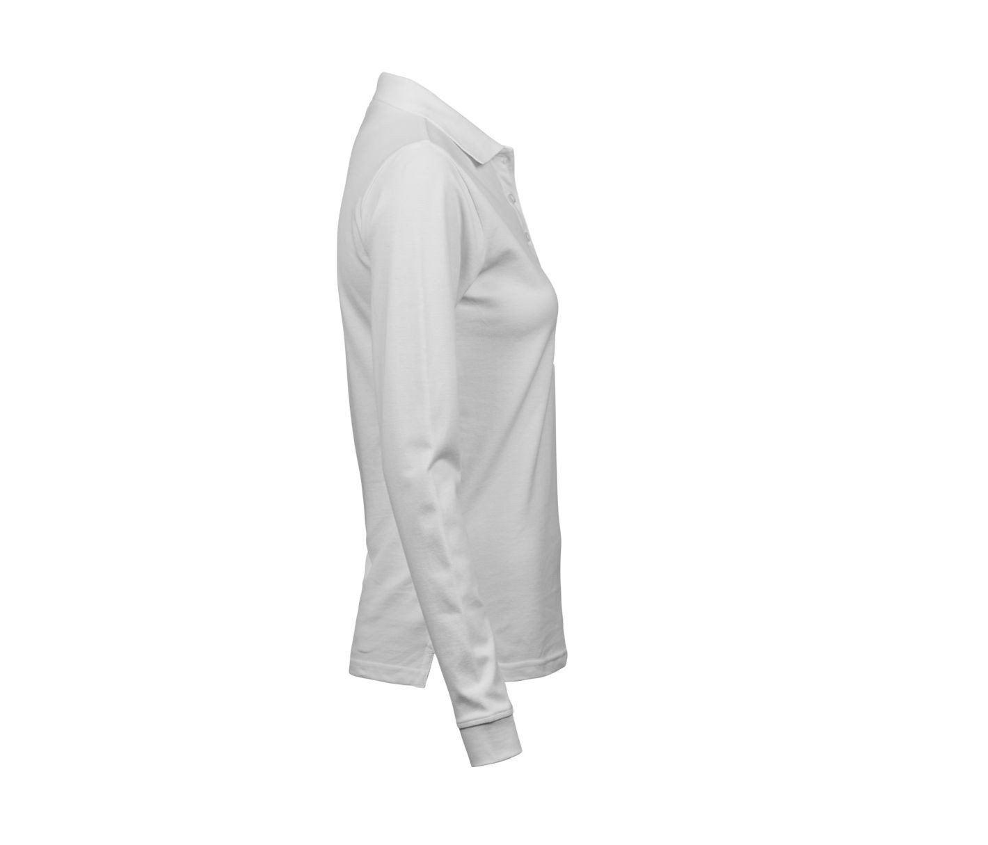 Polo stretch manches longues femme