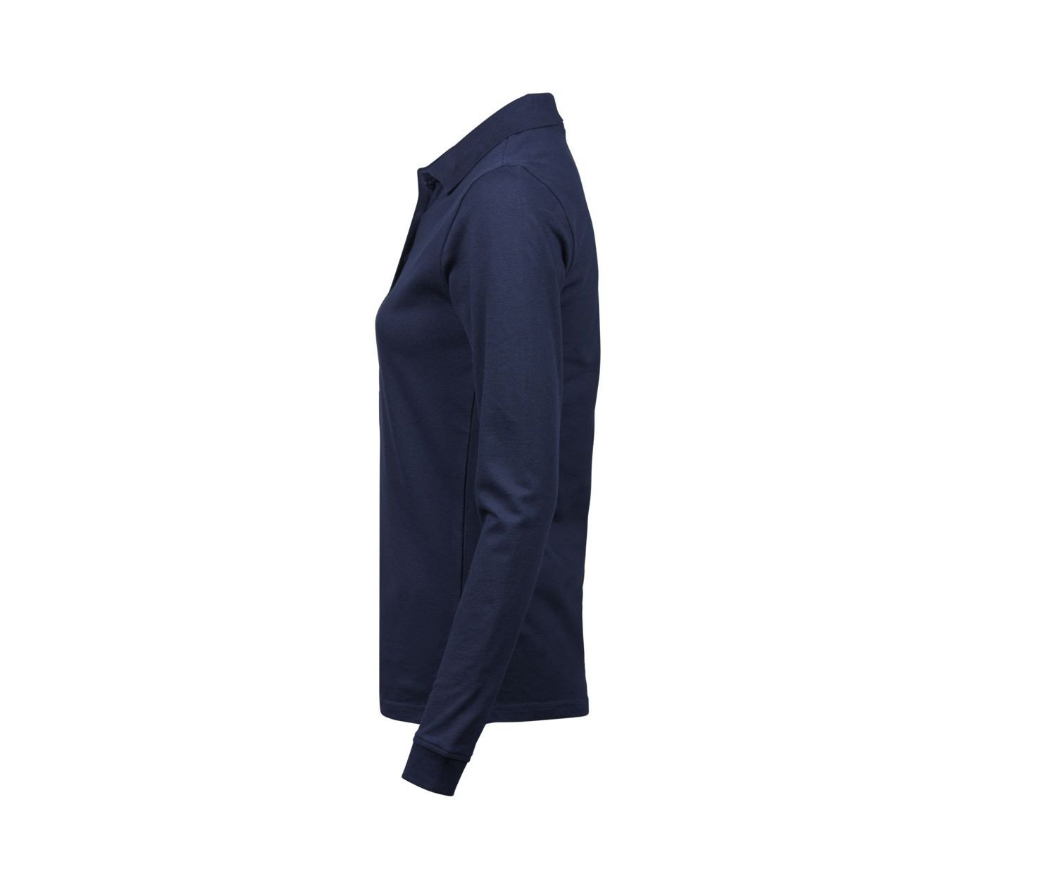 Polo stretch manches longues femme