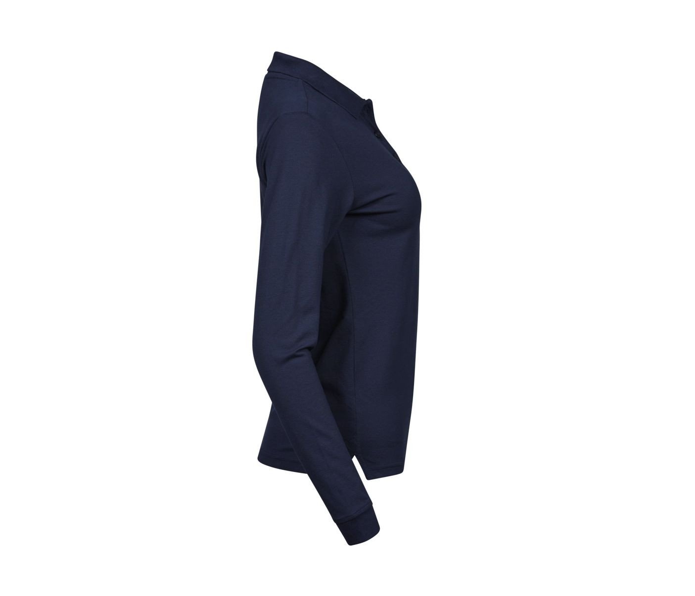 Polo stretch manches longues femme