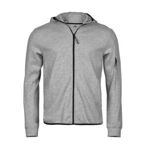 Sweat de sport à capuche zippé
