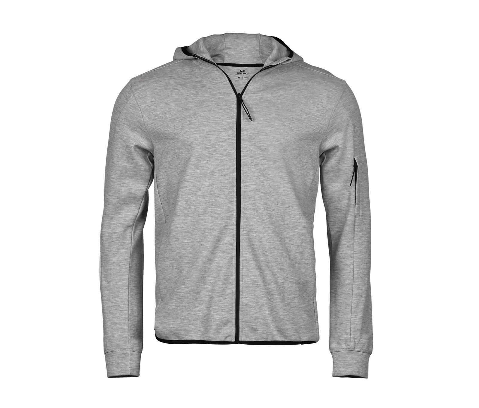 Sweat de sport à capuche zippé