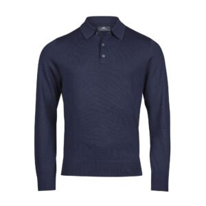 Polo manches longues en laine – pull personnalisé