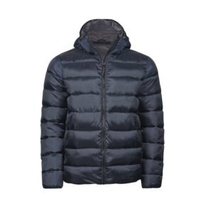 Doudoune à capuche en polyester recyclé – veste personnalisée