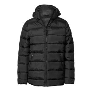 Doudoune à capuche en polyester recyclé – veste personnalisée