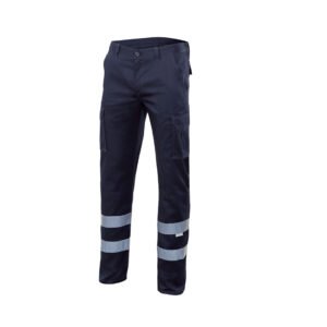 PANTALON STRETCH MULTIPOCHES À BANDES RÉFLÉCHISSANTES