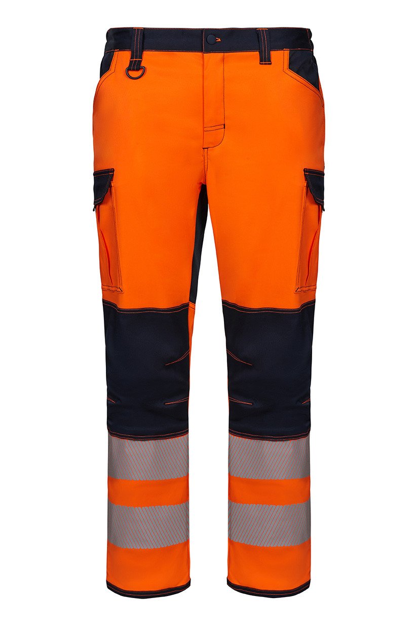 PANTALON STRETCH AVEC GENOUILLÈRES ET BANDES SEGMENTÉES – vêtement haute visibilité personnalisé