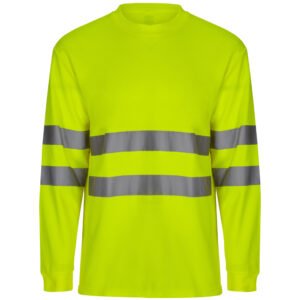 TEE-SHIRT ML EN COTON/POLYESTER HAUTE VISIBILITÉ
