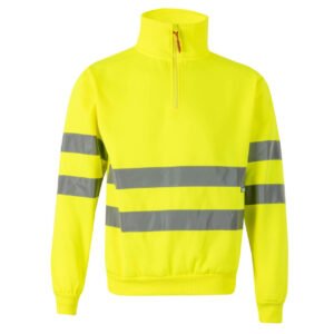 SWEAT DEMI-ZIPPÉ HAUTE VISIBILITE