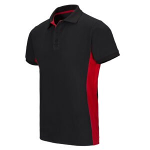POLO BICOLORE MANCHES COURTES
