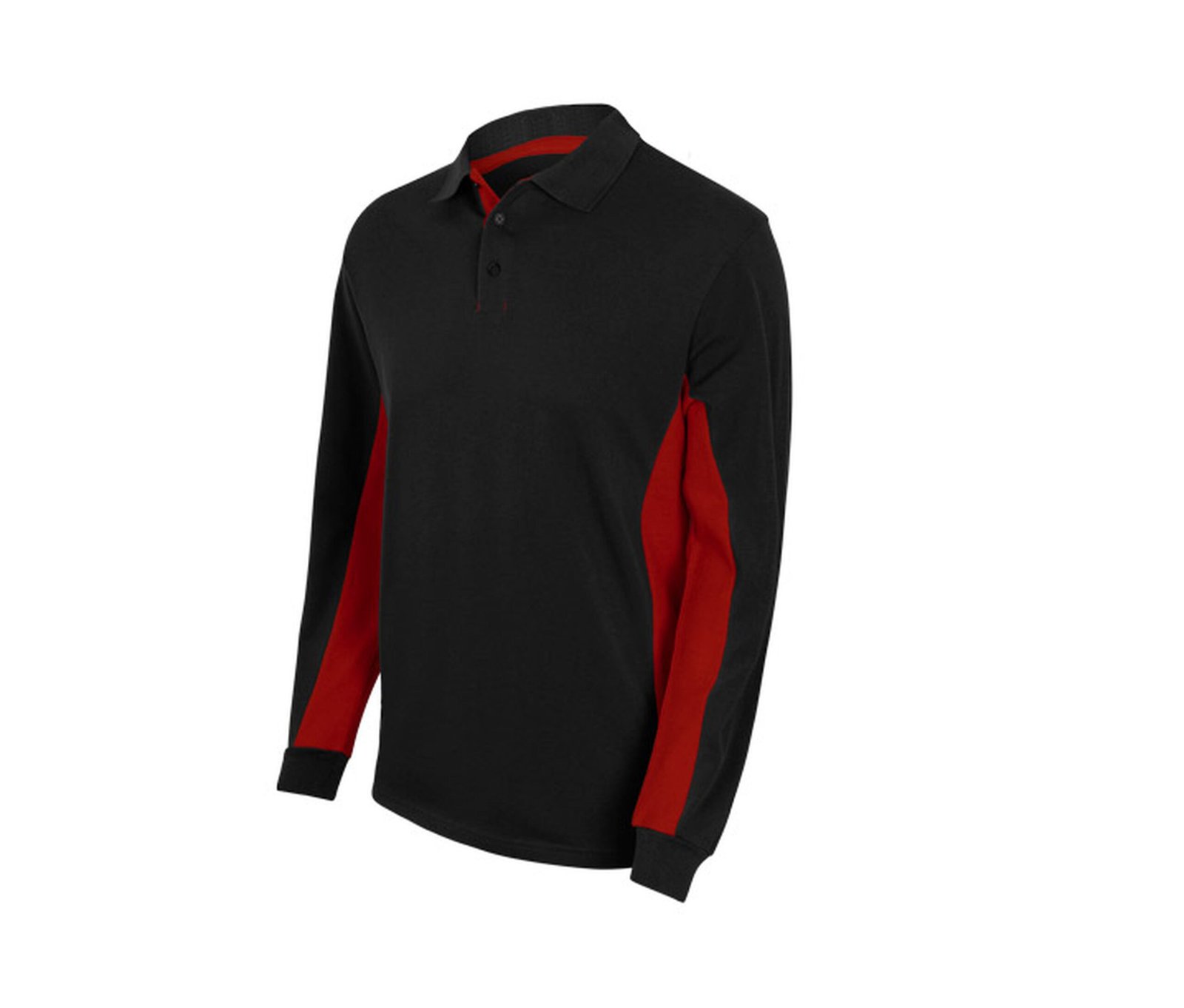 POLO BICOLORE MANCHES LONGUES