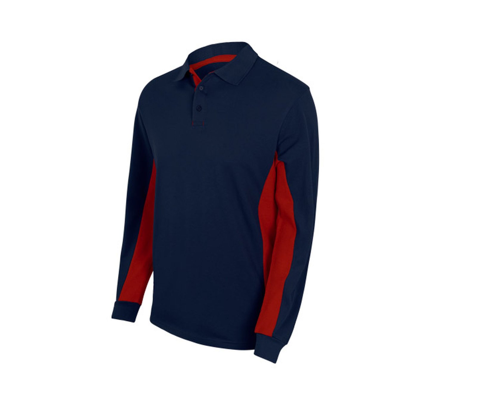 POLO BICOLORE MANCHES LONGUES