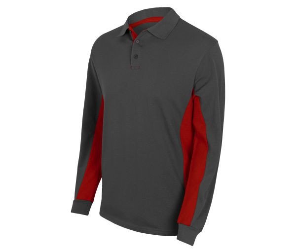 POLO BICOLORE MANCHES LONGUES