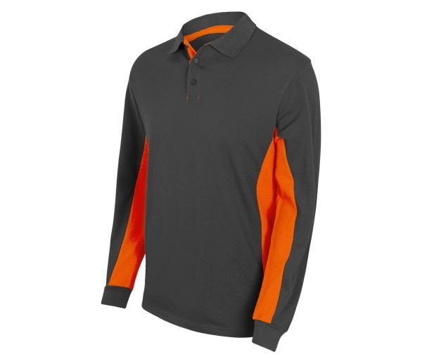 POLO BICOLORE MANCHES LONGUES