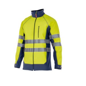 BLOUSON SOFTSHELL BICOLORE HAUTE VISIBILITÉ