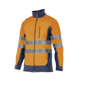 BLOUSON SOFTSHELL BICOLORE HAUTE VISIBILITÉ – vêtement haute visibilité personnalisé