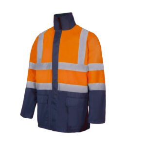 PARKA 4 EN 1 BICOLORE HAUTE VISIBILITÉ – vêtement haute visibilité personnalisé